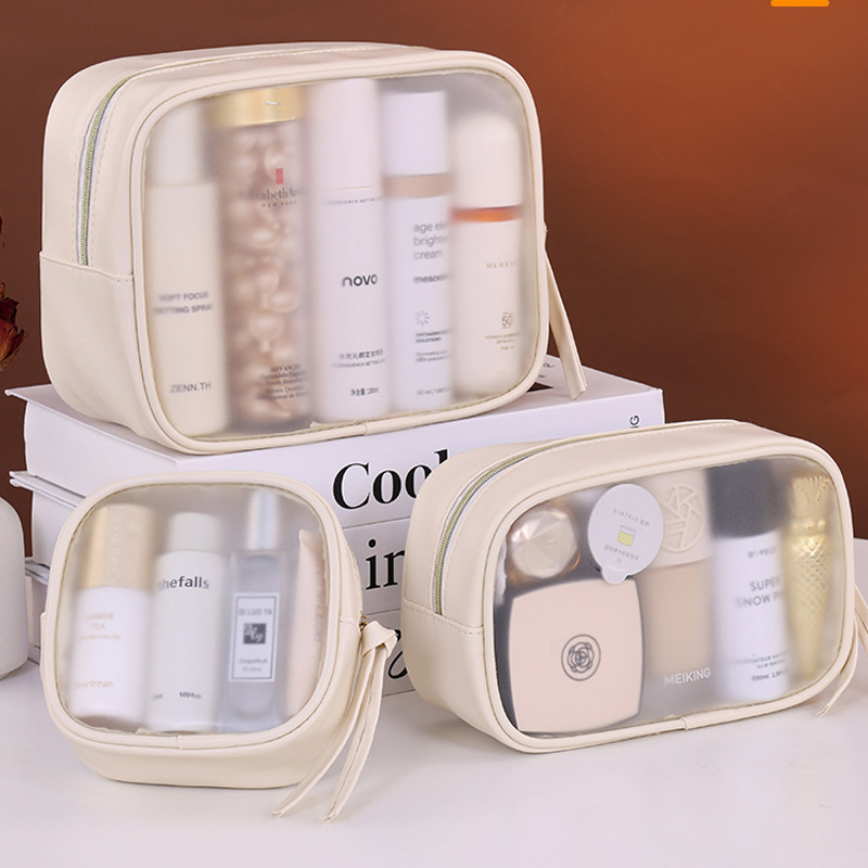Luxury Skincare Box - حقيبة مستحضرات تجميل شبه شفافة من