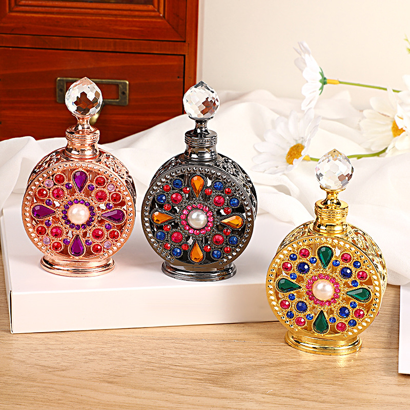 Luxury Skincare Oil - 12 مللي زجاجة عطر معدنية فارغة