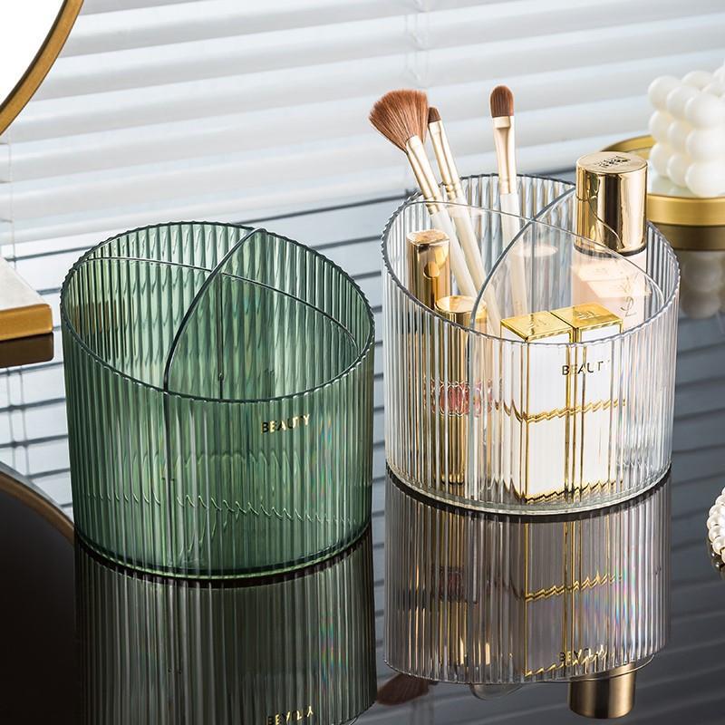 Luxury Skincare Box - صندوق تخزين شفاف فاخر للمكتب، مع