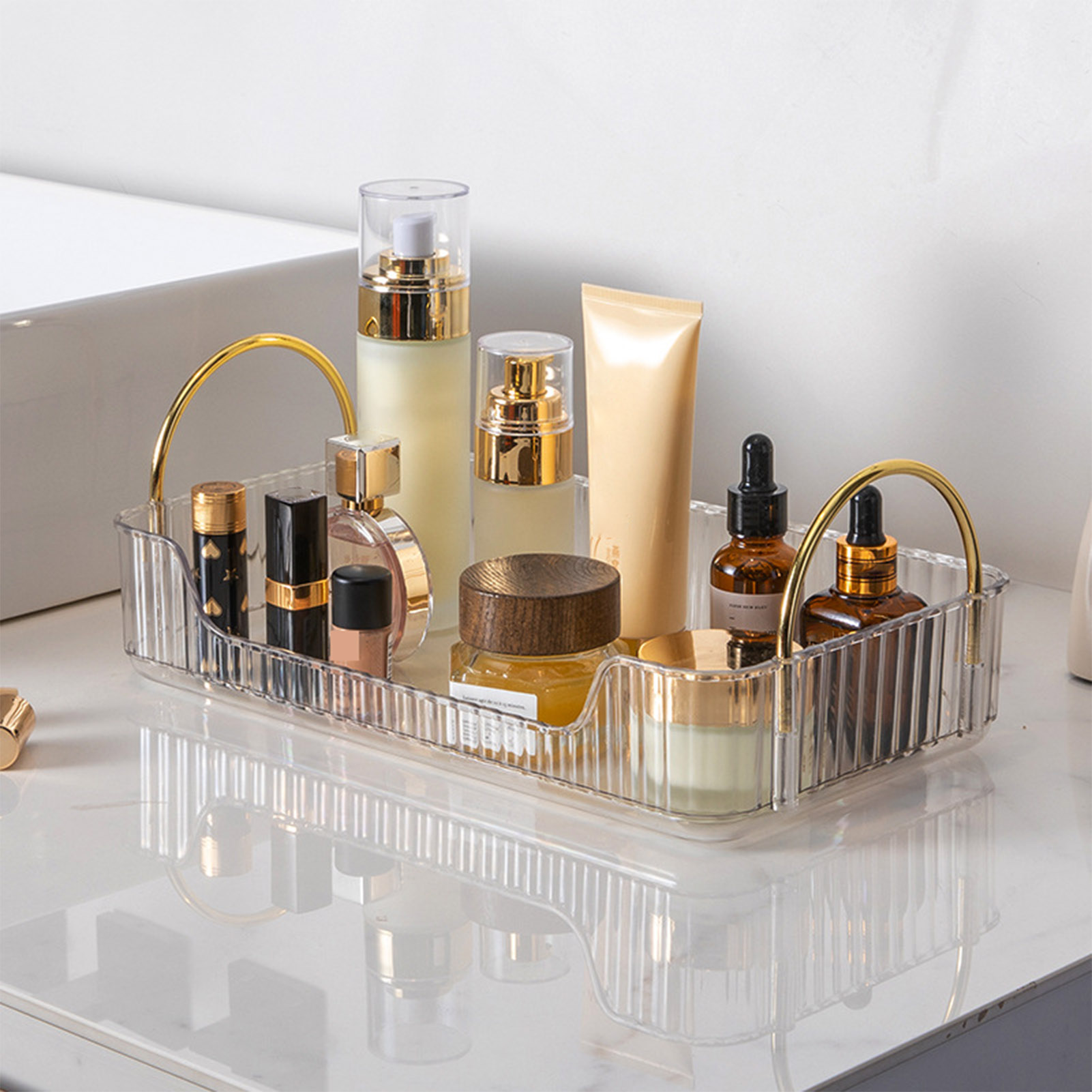 منظم حمام فاخر من الأكريليك لت - مراجعة Luxury Skincare Box وسعره