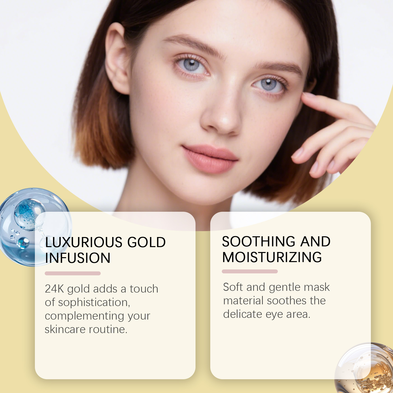 قناع عين مرطب ومصلح بالذهب عيا - مراجعة Luxury Skincare Treatments وسعره